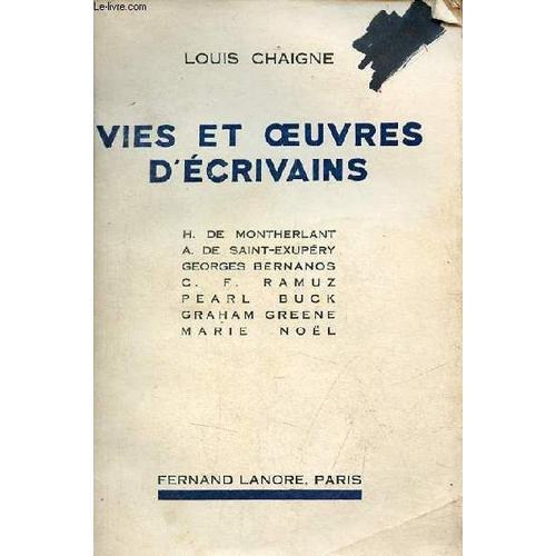 Vies Et Oeuvres D Écrivains - Tome 3 : H.De Montherlant - A.De Sain... on Productcaster.