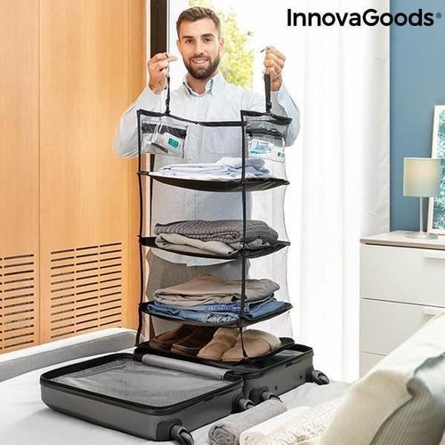 Etagère De Rangement Pliable Portative Pour Bagages À 4 Étagères on Productcaster.