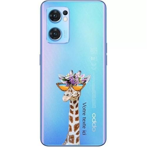 Coque Oppo Reno 7 4g Girafe Lunettes Personnalisee on Productcaster.