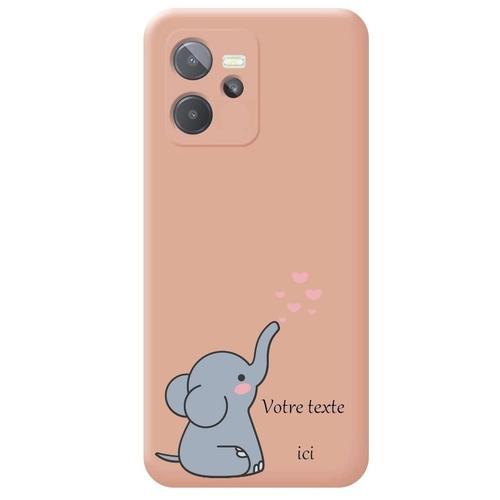 Coque Rose Realme C35 Elephant Et Coeur on Productcaster.