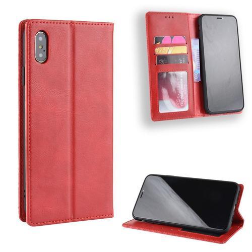 Coque Iphone Xs,Etui Pour Iphone Xs,Coque En Cuir Vintage Pour Ipho... on Productcaster.