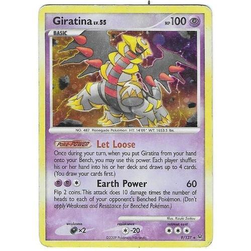 Giratina 9/127 - Platine : Platine - "Cosmos Holo" English Pokemon ... on Productcaster.