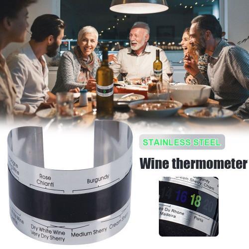 Thermomètre Pour Bouteille De Vin En Acier Inoxydable Affichage Lcd... on Productcaster.