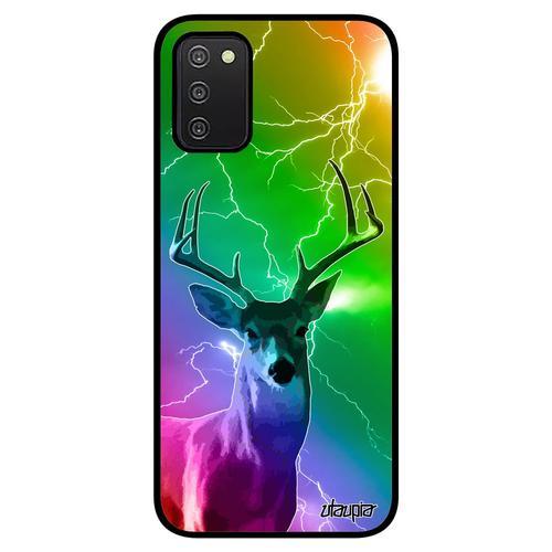 Coque Cerf A03s Silicone Aluminium Multicolore Brame Housse Animal ... on Productcaster.