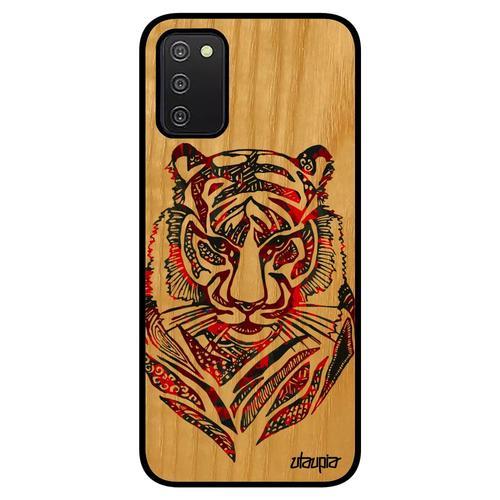 Coque Pour Samsung Galaxy A03s Bois Silicone Tigre Bengal Multicolo... on Productcaster.