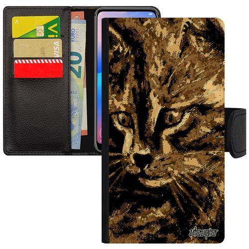 Coque Iphone 13 Mini En Cuir Rabat Chat Petit Femme Noir Cadeau Fet... on Productcaster.