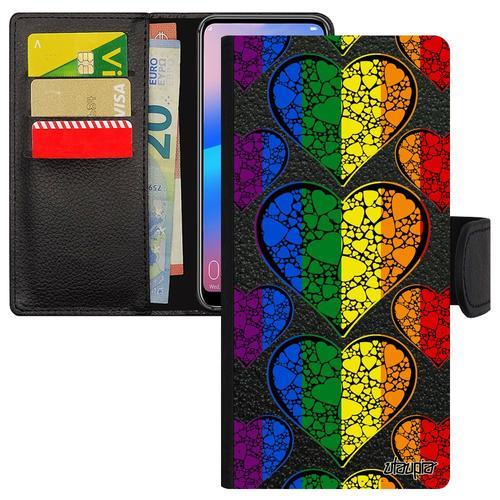 Coque Drapeau Gay Pride Iphone 13 Pro Max Cuir Rabat 4g Rainbow Gay... on Productcaster.