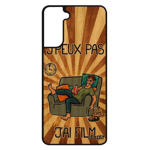 Coque Galaxy S21 Fe Bois Silicone J'peux Pas J'ai Film Drole Texte ... on Productcaster.