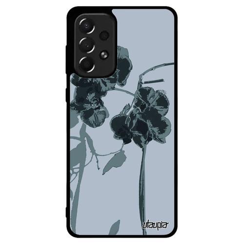 Coque Galaxy A73 Silicone Orchidée Fleur Floral Telephone Case Gris... on Productcaster.