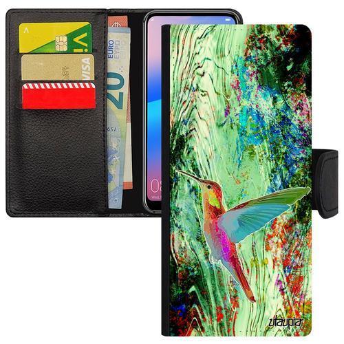 Coque Redmi Note 10 Porte Cartes Colibri Fleurs Plumes Portable Ani... on Productcaster.