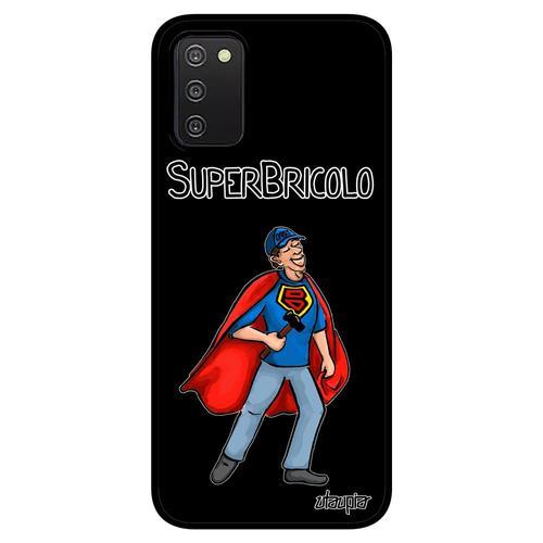 Coque Samsung A03s Silicone Super Bricolo Noir Smartphone Humour Co... on Productcaster.