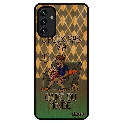 Coque Silicone Pour A13 4g Bois J'peux Pas Y'a Coupe Du Monde Je Jp... on Productcaster.