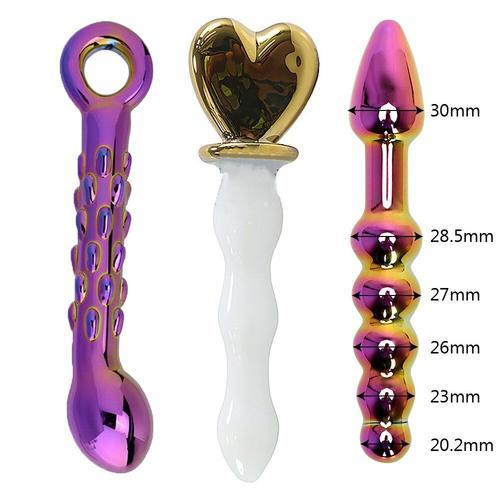 Plug Anal En Verre Multicolore Pour Femmes Et Hommes, Jouets Sexuel... on Productcaster.