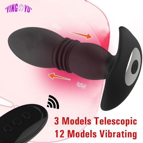 Vibromasseur Anal À Poussée Télescopique Automatique, Masseur De Pr... on Productcaster.