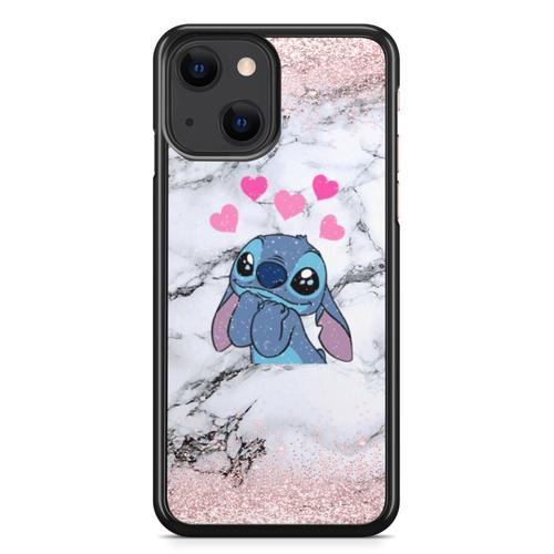 Coque Fifrelin Noire Pour Iphone 13 Lilo Et Stitch Disney Coeurs Re... on Productcaster.