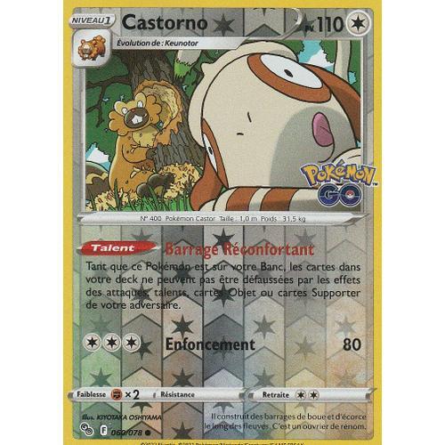 Carte Pokemon - Castorno - 060/078 - Reverse - Eb10,5 - Pokemon Go - on Productcaster.