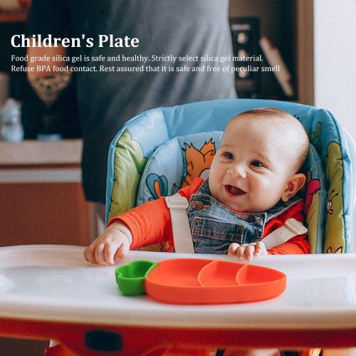 Assiette À Dîner En Silicone Pour Enfants, Assiette À Carotte, Four... on Productcaster.