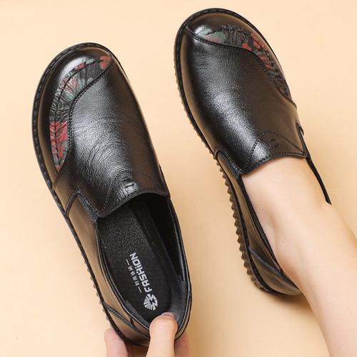 Ballerines En Cuir Véritable Pour Femmes,Mocassins Décontractés,Cha... on Productcaster.