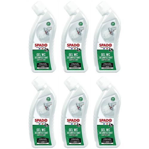 Spado Lot de 6 Flacons 750 ml Gel WC Surpuissant Désinfectant 4 en 1 on Productcaster.