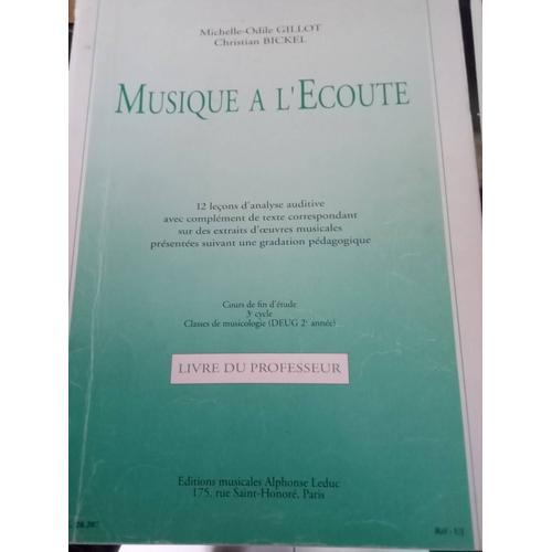 Musique À L'écoute Livre Du Professeur, Cours De Fin D'études, 3eme... on Productcaster.