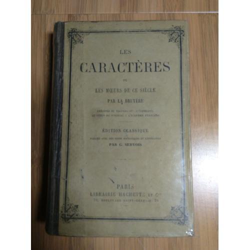 Les Caractères Ou Les Moeurs De Ce Siècle - 1885 on Productcaster.