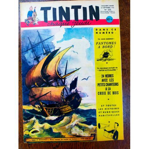 Tintin 205 Du 25 Septembre 1952 on Productcaster.