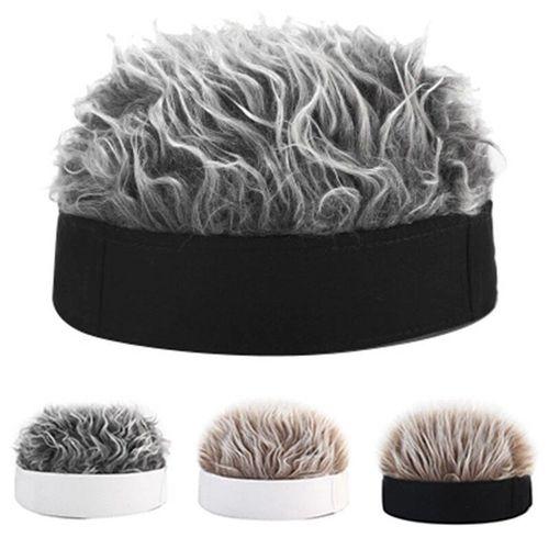 Casquette De Soleil Pour Hommes Et Femmes, Faux Cheveux, Casquette ... on Productcaster.