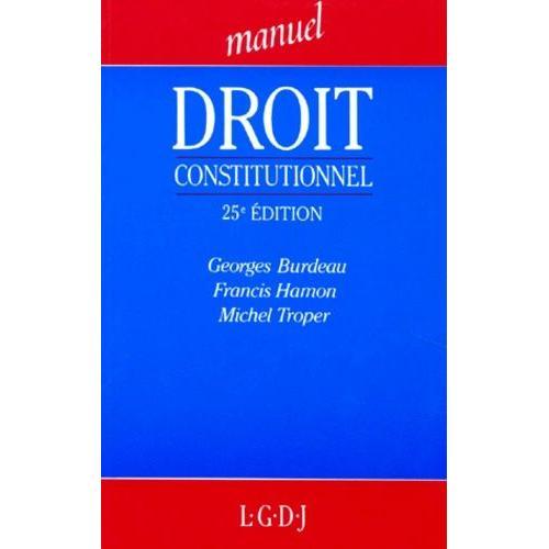 Droit Constitutionnel - Manuel - 22è Édition on Productcaster.