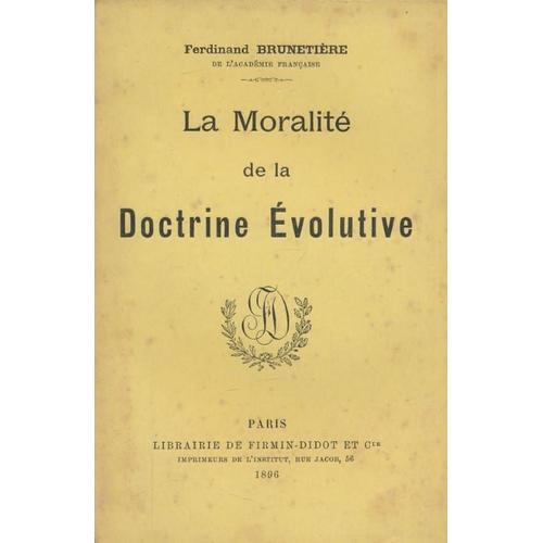 La Moralité De La Doctrine Évolutive on Productcaster.