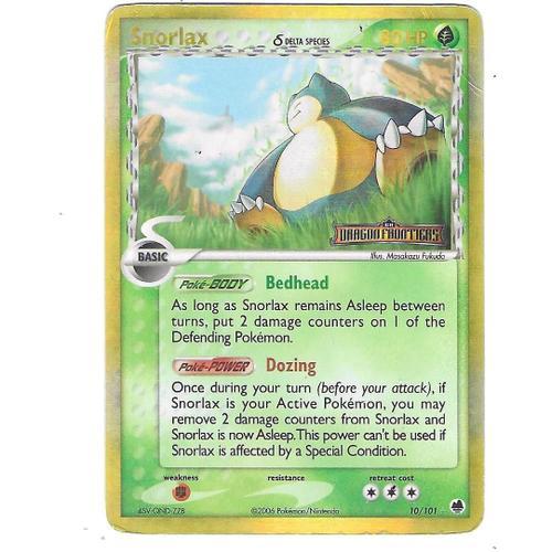 Snorlax 10/101 - 80hp - Delta Species - Ex : Dragon Frontiers - Ult... on Productcaster.