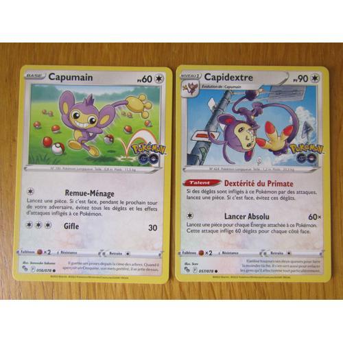 Capumain 056/078 + Capidextre 057/078 - Pokemon Go on Productcaster.