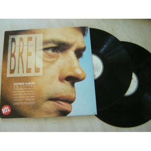 Double Disques 33 Tours// Jacques Brel"Quinze Ans D'amour" 20 Titre... on Productcaster.