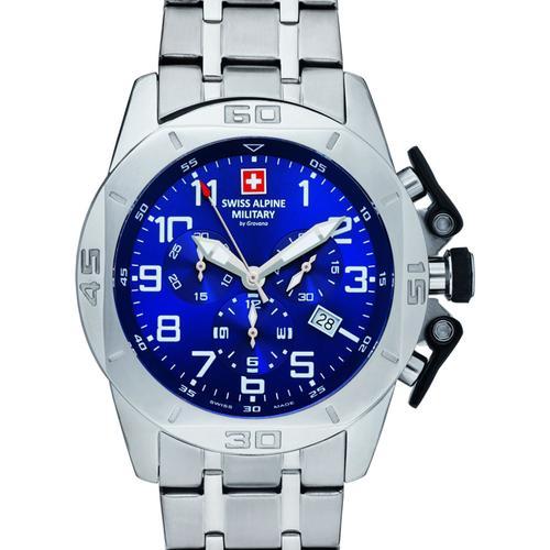 Mens Watch Swiss Alpine Military 7063.9135, Quartz, 45mm, 10atm on Productcaster.