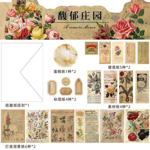 Papier Vintage Pour Journal Intime, 30 Feuilles De Papier Original ... on Productcaster.