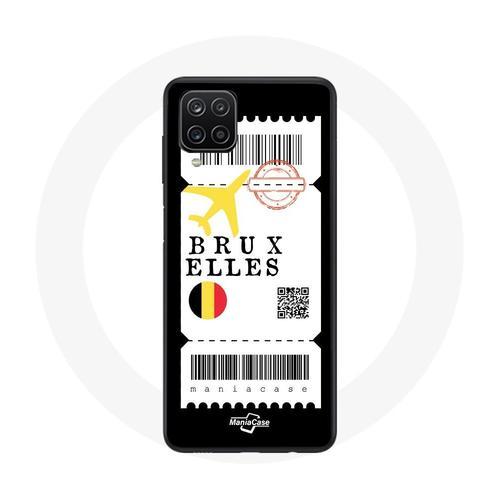 Coque Samsung Galaxy A12 Billet D'avion Bruxelles on Productcaster.