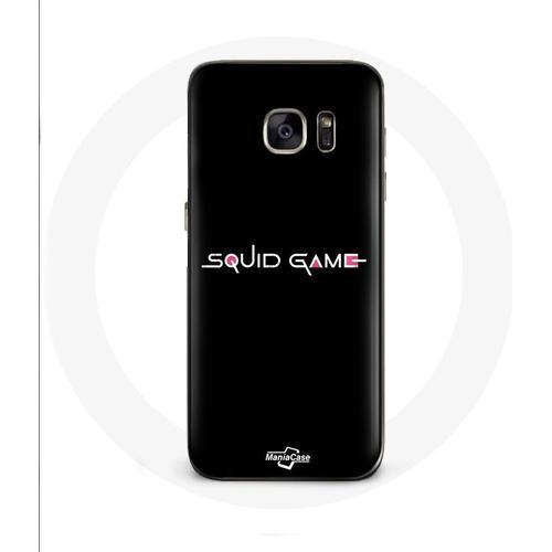 Coque Pour Samsung Galaxy S6 Squid Game Logo Fond Noir on Productcaster.