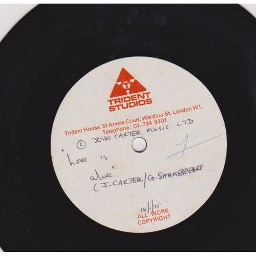 45 Rpm Monoface John Carter Music Pseudo De John Nicholas Shakespea... on Productcaster.