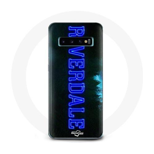 Coque Pour Samsung Galaxy S10 Edge Riverdale Série Logo Bleu on Productcaster.