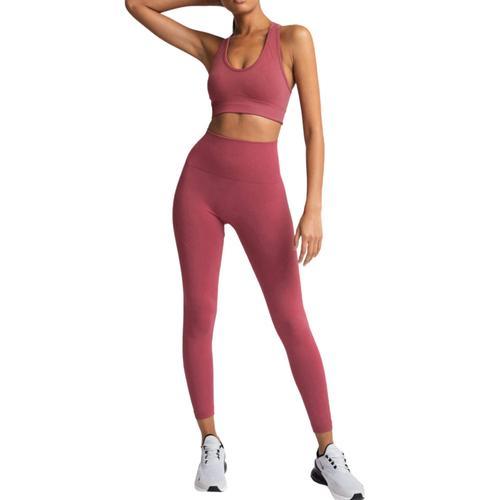 Gym Sans Couture Ensemble Nylon Femme Sportswear Exercice Leggings ... on Productcaster.