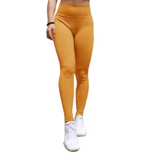 104/5000 Pantalon De Yoga Sans Couture Taille Haute Leggings De Spo... on Productcaster.