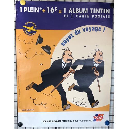 Affiche Dupond Et Dupont Soyez Du Voyage Total, Tintin Et Milou, He... on Productcaster.