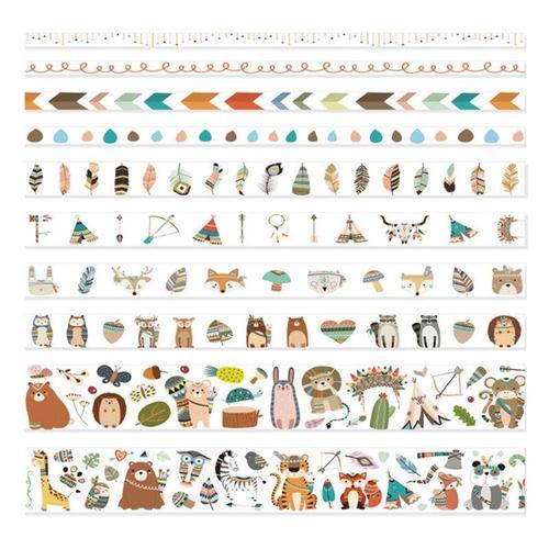 Boîte De 10 Rubans Washi Animaux, Dessin Animé Mignon, Masquage Jap... on Productcaster.