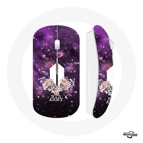 Souris Sans Fil Bangtan Sonyeondan Logo BTS ARMY I Purple You on Productcaster.