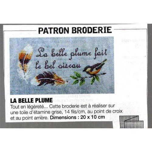 Patron Broderie Modes Et Travaux N° 1463 : La Belle Plume Fait Le B... on Productcaster.