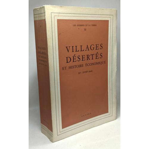 Villages Désertés Et Histoire Économique Xie - Xviiie Siècle --- Le... on Productcaster.