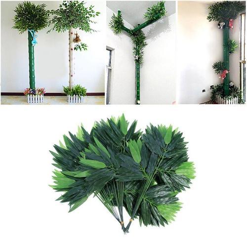 Feuilles De Bambou Artificielles, 60 Pièces, Fausses Plantes Vertes... on Productcaster.