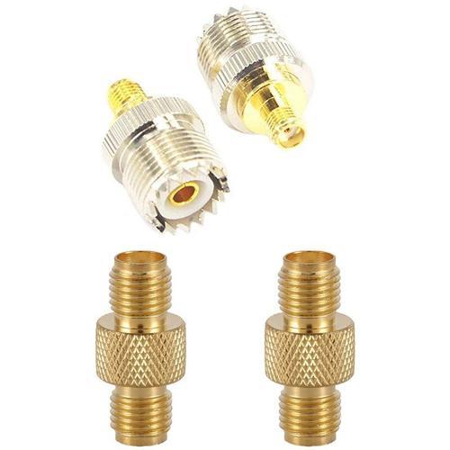 Adaptateur coaxial RF SMA femelle vers prise UHF SO239 femelle, 2 j... on Productcaster.