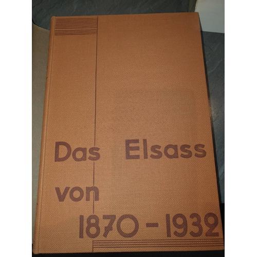 Das Elsass Von 1870-1932 - Ii Band on Productcaster.