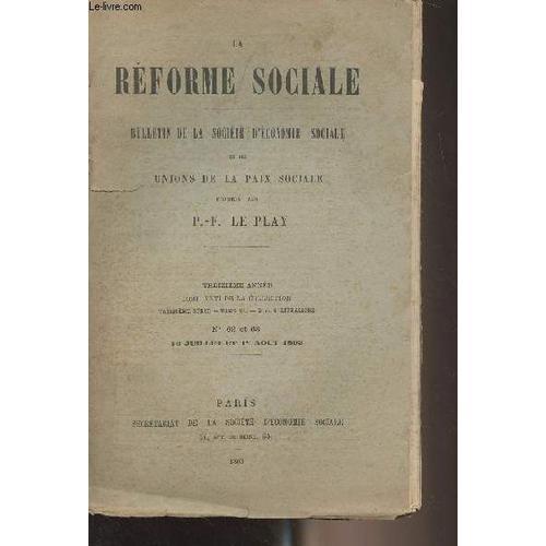 La Réforme Sociale, Bulletin De La Société D Économie Sociale Et De... on Productcaster.