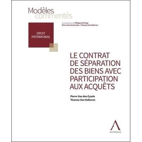 Le Contrat Séparation De Biens Avec Clause De Participation Aux Acq... on Productcaster.